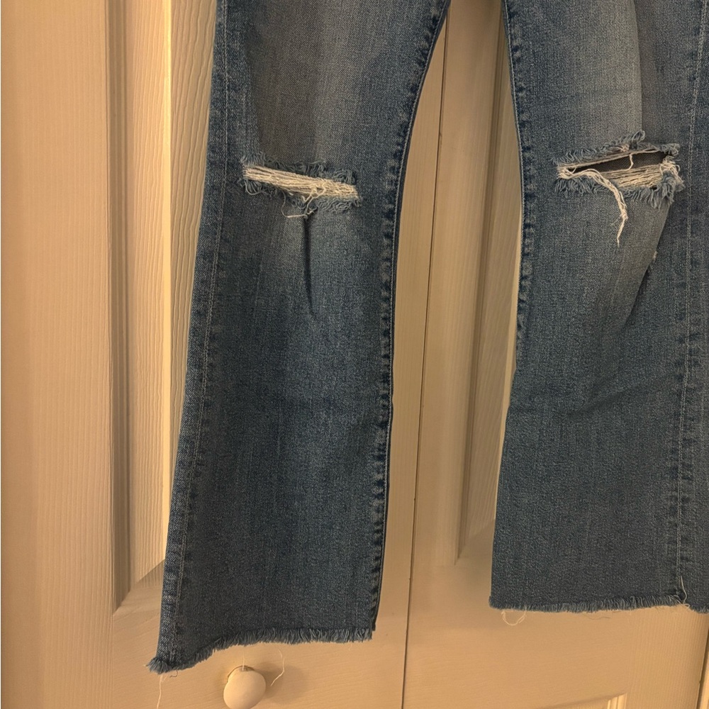 MOTHER DENIM The Hustler Ankle Fray Jeans in Understudy - Picture 8 of 14
